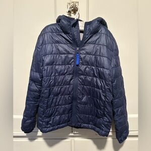 Primary Lightweight Navy Kids Puffer Jacket